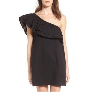 Sincerely Jules Black One Shoulder Dress
